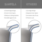 12 Inch Stainless Steel Frying Pan, 5-Ply Stainless Steel Skillet, Dishwasher and Oven Safe, Induction Pan, Even Heat Distribution