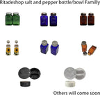 Depression Style Glass Salt and Pepper Shakers (Cobalt Blue)