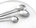 Silver 36-Pieces Silverware Flatware Mirror Polished Dinnerware, 18/0 Stainless Steel Cutlery Set For Home Kitchen Party Hotel Restaurant Wedding Service for 6