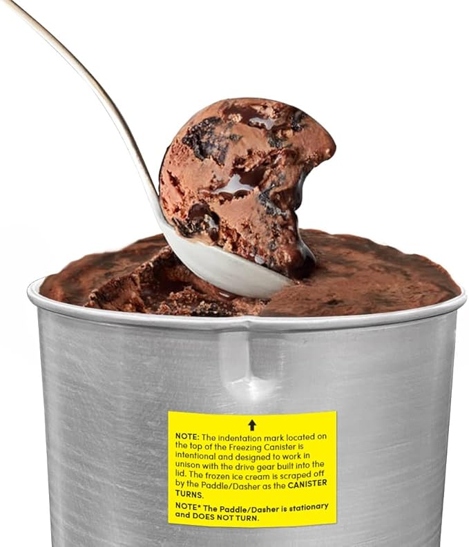 Elite Gourmet Old Fashioned 6 Quart Vintage Appalachian Wood Bucket Electric Ice Cream Maker Machine, *Bonus Classic Die-Cast Hand Crank for Churning, Uses Ice and Rock Salt Churns Ice Cream in Minute