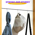 HNYYZL 50Pcs S Hooks, Heavy-duty S Shaped Hook Connectors Corrosion Protection Metal Hangers Hanging Hooks, Fixed Securely and Not Slip Off, Suit for Indoor and Outdoor Hanging(1.3”/3.5cm, Silver)