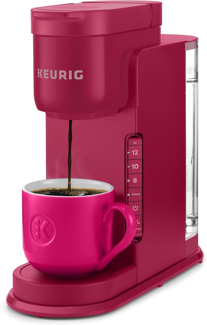 Keurig K-Express Single Serve Coffee Maker – Strong Brew Option, 42oz Reservoir, Sleek Design for Holiday Hosting & Gifting, Holiday Berry