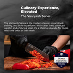 Dalstrong Vanquish Series - 24pc Stainless Steel Knife Set with Block & Kitchen Scissors - Forged High Carbon German Stee l- Knife Set w/POM Black Handle - NSF Certified