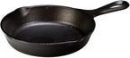 Lodge 6-1/2 Inch Cast Iron Pre-Seasoned Skillet – Signature Teardrop Handle - Use in the Oven, on the Stove, on the Grill, or Over a Campfire, Black