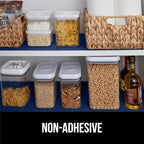 GORILLA GRIP Slip Resistant Drawer and Shelf Liner 2 Pack, Non Adhesive Water Resistant, Easy Clean and Trim, Smooth Surface Liners for Kitchen Cabinet, Shelves, Drawers, Pantry, 12 in x 10 FT, Navy