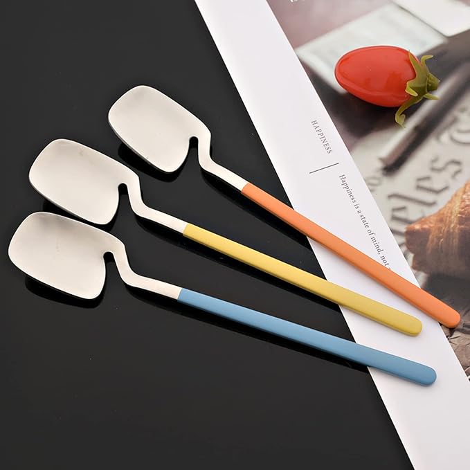 JASHII Flatware Set 32-piece Silverware Set Matte Finished Cutlery Set Service for 8 Include Knife/Fork/Spoon/Coffee spoon Dishwasher Safe (Blue Silver)