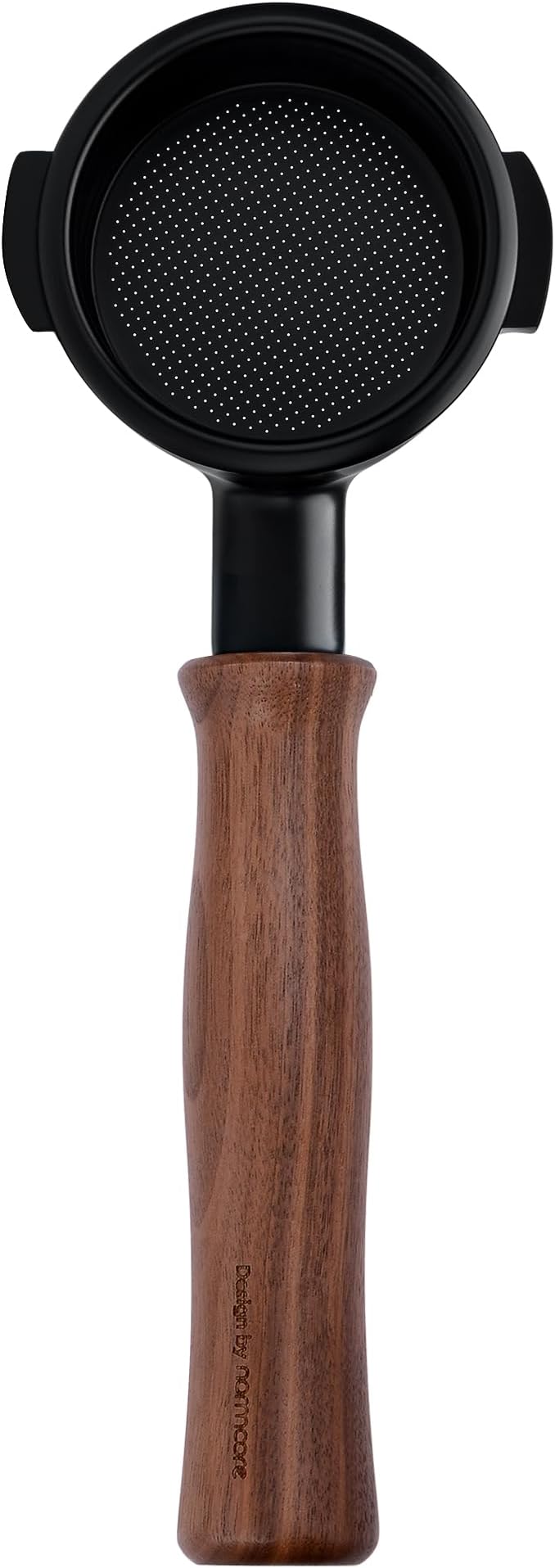 Normcore 58mm E61 Bottomless Naked Portafilter, Titanium PVD Coating Group Head with Genuine American Walnut Handle, Fits Lelit, Flair 58, ECM, Rocket, Sanremo, Synesso, VBM Espresso Machines