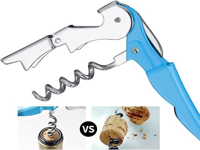 Professional Waiter Corkscrew Wine Openers Set, Heavy Duty Stainless Steel Hinges Wine Key for Restaurant Waiters, Sommelier, Bartenders