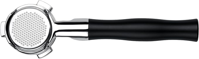 Normcore 54mm Silm Bottomless Portafilter, Naked Portafilter with Black Anodized Aluminum Handle Fits 54mm Breville Sage Machines, 18 g Precision Double shot Basket Included