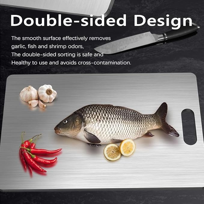3 pack Titanium Cutting Boards for Kitchen -Titanium Cutting Board Double Sided Titanium Cutting Mat,Non Stick Chopping Board