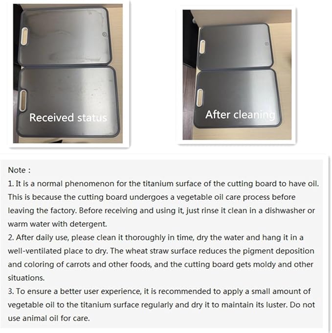 Titanium Cutting Boards for Kitchen,Double Sided Titanium & Wheat Straw PP Chopping Board for Meat, Vegetables, Fruits, Cheese,Bread, Knife Friendly,Dishwasher Safe,Easy to Clean (15.1"*10.4"*0.59")