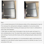 Titanium Cutting Boards for Kitchen,Double Sided Titanium & Wheat Straw PP Chopping Board for Meat, Vegetables, Fruits, Cheese,Bread, Knife Friendly,Dishwasher Safe,Easy to Clean (15.1"*10.4"*0.59")