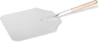 New Star Foodservice 50158 Aluminum Pizza Peel, Wooden Handle, 12 x 14 inch Blade, 26 inch overall