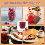 Cherry Pitter Tool - Multiple Cherries at Once, Cherry Seed Remover with Pit Storage Case for Baking, Jam & Canning, Full Detachable Cherry Pit Remover, Dishwasher Safe