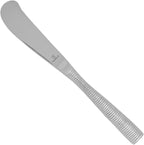 Fortessa Ringo 18/10 Stainless Steel Flatware Solid Handle Butter Knife, Set of 12