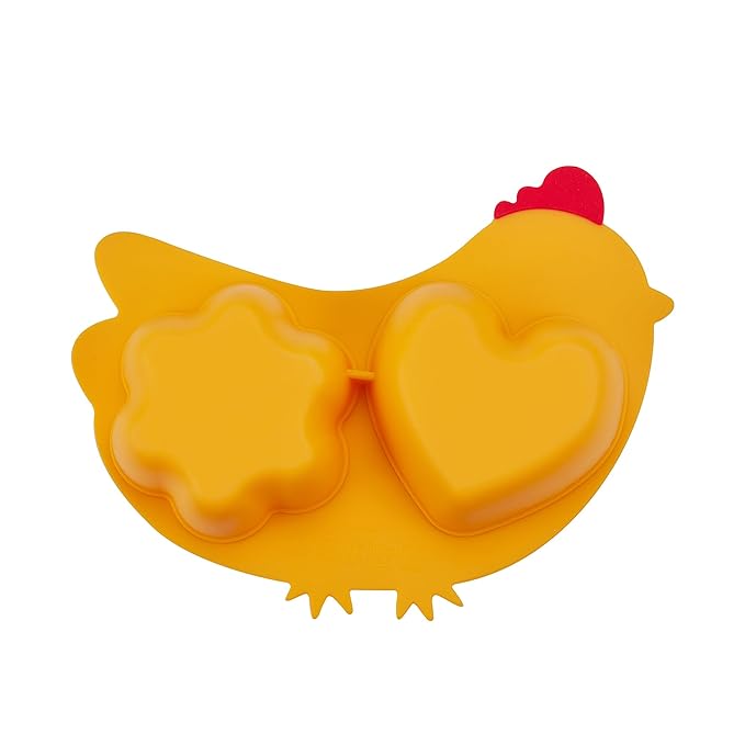 Innobaby Din Din Smart Silicone Chicken Steamer with Lid for Children, Yellow (SIL-CKS03)