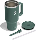 Hydro Flask 32 Oz Travel Tumbler with Handle, Lid and Straw - Insulated Stainless Steel in Fir