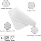 Silicone Dish Drying Mat for Multiple Usage,Easy clean,Eco-friendly,Heat-resistant Silicone Mat for Kitchen Counter or Sink,Refrigerator or Drawer Liner Translucent XL 18 inches x 16 inches