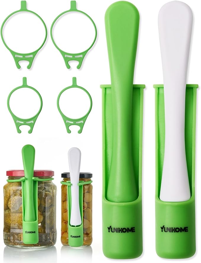 2 Pack Pickle Fork, YUNHOME Pickle Grabber, Stainless Steel Olive Grabber Tool, Fork Pickle Picker, Deep Jar Food Grabber for Olive, Vegetable, Unique Kitchen Gadgets