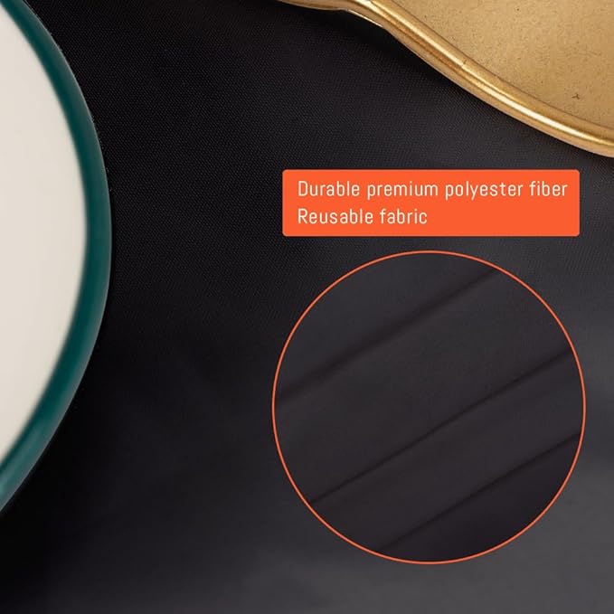 6 Pack Black Round Tablecloths, 90 Inch Stain Resistant and Wrinkle Polyester Fabric Washable Table Clothes Cover for Kitchen Dining, Wedding, Reception Banquet, Birthday Party, Buffet Restaurant