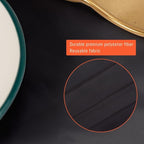 6 Pack Black Round Tablecloths, 90 Inch Stain Resistant and Wrinkle Polyester Fabric Washable Table Clothes Cover for Kitchen Dining, Wedding, Reception Banquet, Birthday Party, Buffet Restaurant