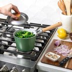 Nordic Ware Cardamom Ceramic Nonstick 1.5 Quart Saucepan with Lid