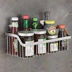 SUS304 Stainless Steel Mesh Basket, Large Wire Storage Organizer Basket, Multi-function Hanging Baskets for Kitchen Bathroom, L 15.75 Inch