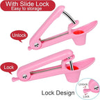 Cherry Pitter Tool, Cherry Stone Remover, Cherry Corer, Pink, ABS Plastic & Stainless Steel Handle