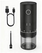 First Grind-While-Charging Rechargeable Coffee Grinder, 1.7X Faster Grinding with 38 External Adjustable Settings, Conical Ceramic Burrs & 2000mAh Battery, Portable for Travel, Camping, etc.