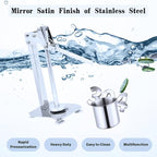 Lemonade stand Fruit Juicer Squeezer Stainless Steel Press Handled,Manual Juicer Press Lemon Lime Crusher Nut Grinder for Fruit or Nuts