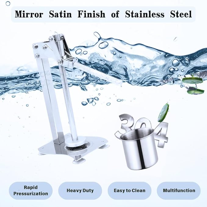 Lemonade stand Fruit Juicer Squeezer Stainless Steel Press Handled,Manual Juicer Press Lemon Lime Crusher Nut Grinder for Fruit or Nuts