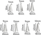 Leaf Piping Bags and Tips Set 7 Pieces Piping Tips Set Cake Decorating Tips Icing Piping Nozzles Set Cupcake Decorating Kit Cupcake Pastry Tool Stainless Steel