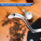 Bonavita Cosmopolitan 1.0L Gooseneck Electric Kettle, Stainless Steel Water Boiler for Coffee Brew and Tea Precise Pour Control, 6 Preset Temps, Glass Touch Panel, 1200W Fast Boil, Mirror Polished