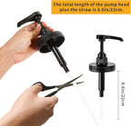 Mason Jar Dispenser, 4PK Coffee Bar Syrup Dispenser, Pump and Lid for Regular Mouth Mason Jar, Food Grade Rust-Proof Pump for Liquid Condiments, Ketchup, Honey, Syrup and More