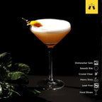 LEMONSODA Hand Blown/Nick And Nora Classic Martini Glasses Manhattan, Cosmopolitan, Espresso Martini, Lemon Drop, Dirty Martini - Inspired by 1930's - 50's Cocktail Culture - 6oz/10oz (Set of 2, 10oz)