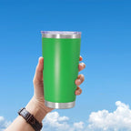 20 oz Tumbler Coffee Tavel Tumblers Bulk with Lid Stainless Steel Double Wall Vacuum Insulated Mug Powder Coated Cups fit Car Cupholder for Hot and Cold - Green, 4Pack