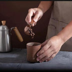 Vintage Coffee Measuring Spoon - 304 Stainless Steel, Coffee Scoop，10g Capacity, Walnut Handle - Perfect for Coffee, Tea, and More (Rose Gold（2pcs）)