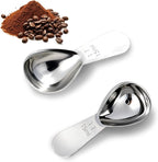 3PCS Tablespoon Measuring Spoon Stainless Steel, Metal Coffee Measuring Spoon Coffee Bean Scoop Short Handle Tablespoon Scoop for Powder Milk Tea Sugar Juice Olive Oil Kitchen Gifts, 15 ml Silver
