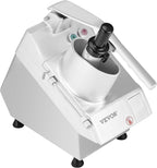 VEVOR Food Processor & Vegetable Chopper, 2 Feeding Holes Food-Grade Stainless Steel Food Processor Chopper with Detachable 6 Blades, 3mm/5mm/7mm/10mm Shredder, 2mm/4mm Slicer, for Vegetables, Fruit