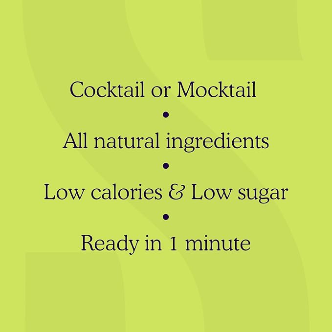 SAYSO Skinny Spicy Margarita Original Cocktail Tea Bag | Cocktail or Mocktail in Under 1 Min, Without Hot Water, <1G Sugar, 20 Calories, Non-GMO, Gluten-free, Kosher & Vegan Mixer, 8 count