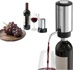 Rechargeable Wine aerator Electric Wine Decanter, Automatic Wine Dispenser withStorage Base,Two Modes:long press to continuously Dispense wine/single press to Dispense75ml of Wine