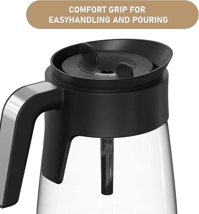 12 Cup Coffee Maker Carafe Replacement Pot Compatible with Ninja Coffee Maker CFP101 CFP201 CFP301 CFN601 CM401 CFP200 CFP250A CFP300 CFP305 CFP307 CFN602 CM400 CM401 CF090 CF091 CF092