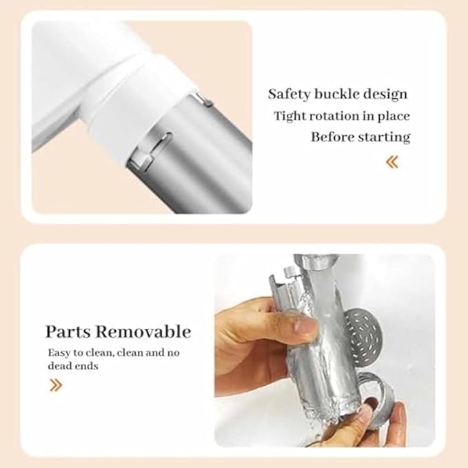 Idiyappam Maker Electric, 2025 New Summer Snow Idiyappam Maker, String Hopper Maker Electric, 5-in-1 Cordless Pasta Machine,Cutters and Sausage Stuffing Tube, with 5 Noodle Molds (White)