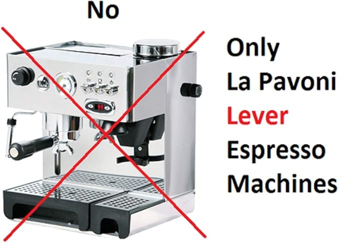 Bottomless Portafilter Lusso for La Pavoni Europiccola Professional Stradivari Lusso Lever Espresso Machine with 2 Cup filter Basket Included