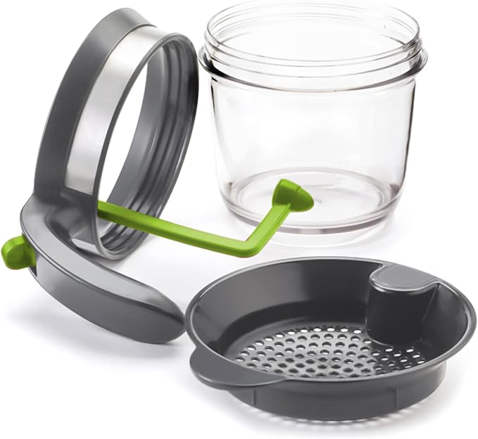 4 Cups Plastic Fat Separator with Bottom Release, Gravy Grease Separator, Soup Oil Separator Measuring Cup