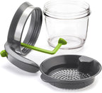 4 Cups Plastic Fat Separator with Bottom Release, Gravy Grease Separator, Soup Oil Separator Measuring Cup