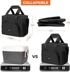 OPUX Soft Cooler Bag, Insulated Collapsible Lunch Cooler Bag for Men Work Camping Beach Travel, Portable Soft Sided Leakproof Waterproof Large Lunch Bag Box with Shoulder Strap 18 Cans, Black