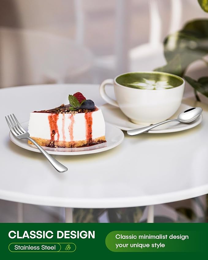 60 Piece Silverware Set, Stainless Steel Flatware Set for 12 Food Grade Novelty Flatware Cutlery Utensil Set Include Knife Fork Spoon Mirror Polished Dishwasher Safe