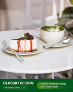 40 Piece Silverware Set, Stainless Steel Flatware Set for 8 Food Grade Novelty Flatware Cutlery Utensil Set Include Knife Fork Spoon Mirror Polished Dishwasher Safe