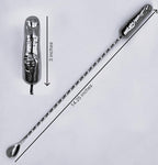 National Finger Company, Finger Cocktail Stirrer, Tipsy Finger, 36 cm, Stainless Steel Life-Size Finger Spoon, Funny Bar Spoon, Novelty Cocktail Stirrer, Gag Gift, Quirky Bar Tool